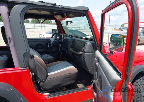 2001 Jeep Wrangler Sport из США, поврежденный, VIN 1J4FA49S91P303185